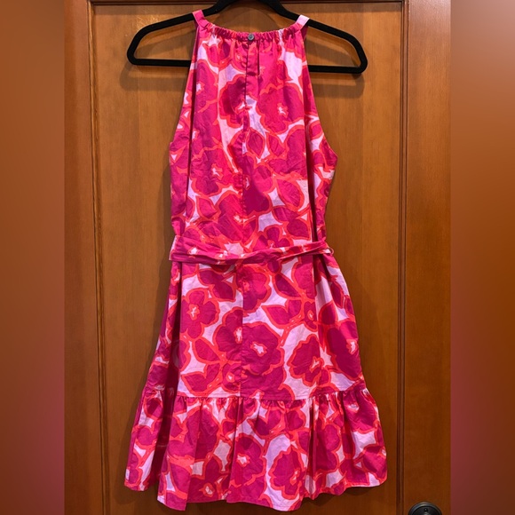NWT Banana Republic Factory Pink Floral POPLIN TIERED MINI DRESS Size S - Picture 8 of 11